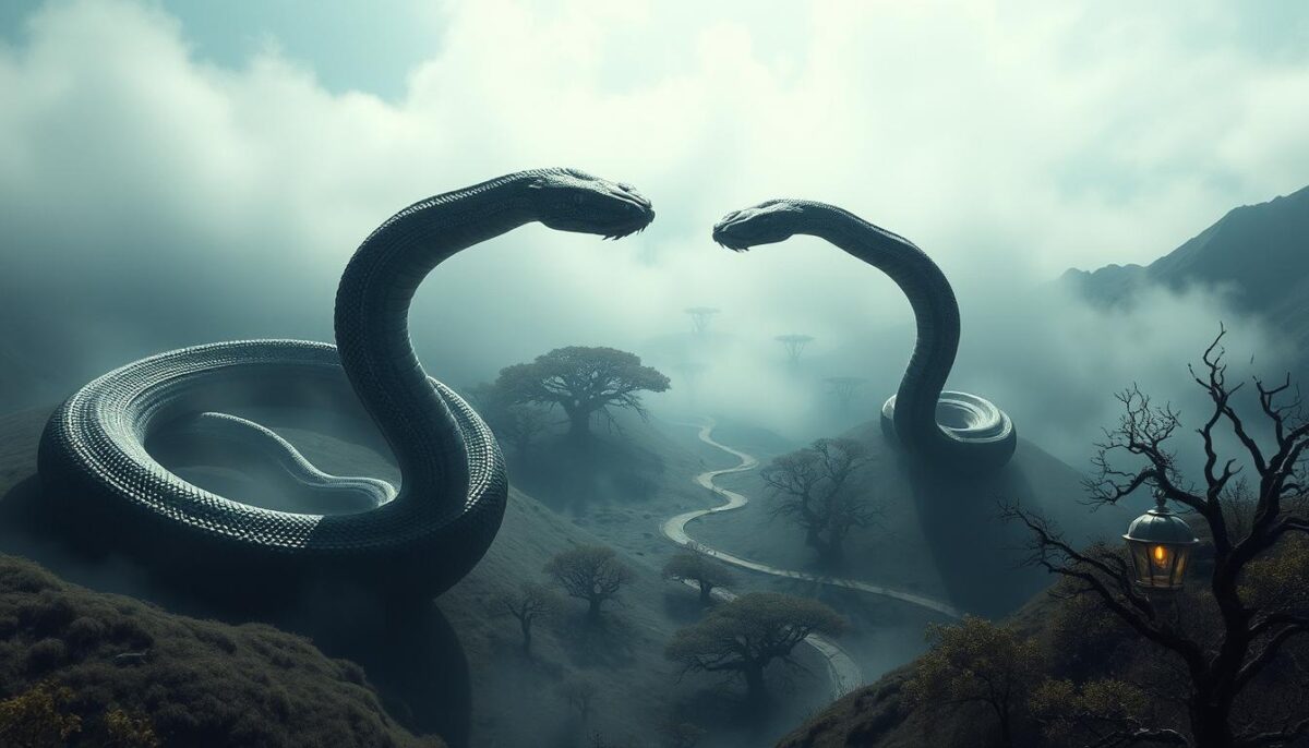 sonhar com cobras grandes