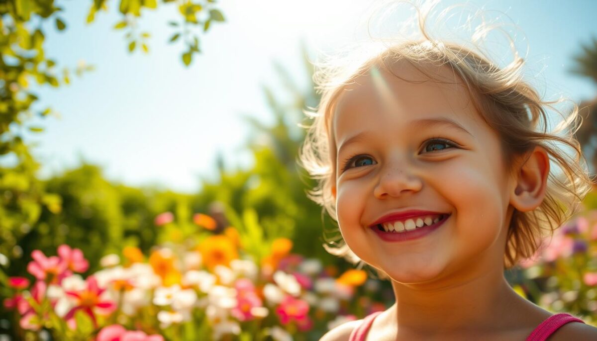 sonhar com criança sorrindo