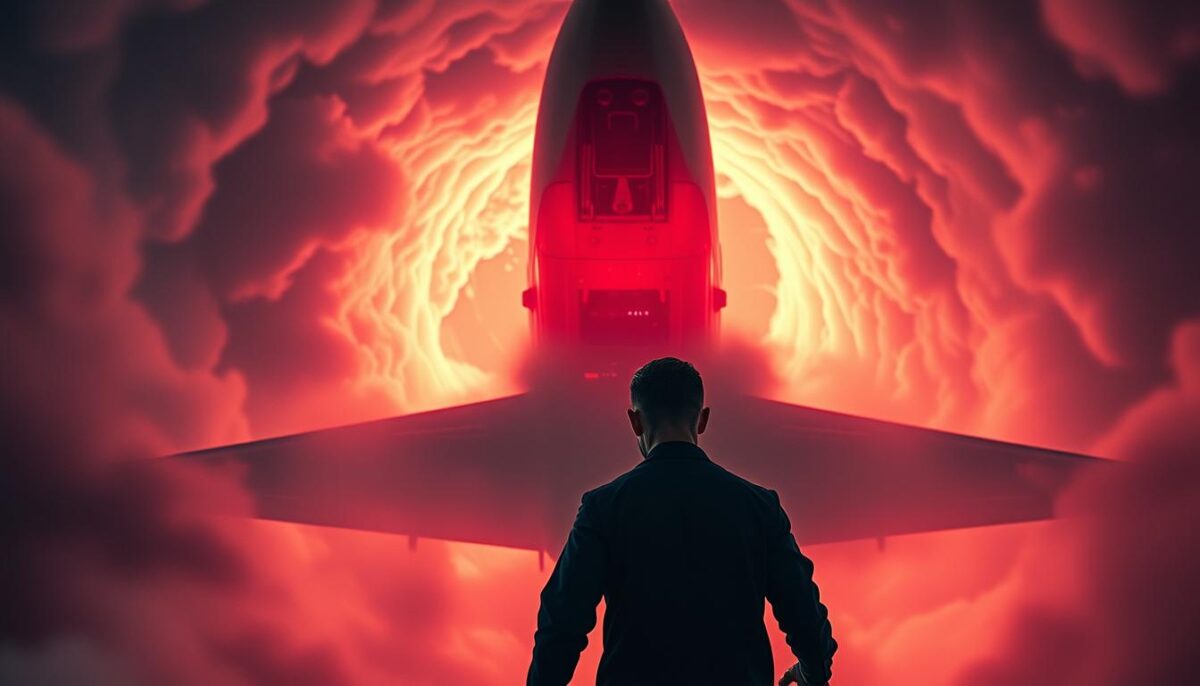 sonhar com queda de avião