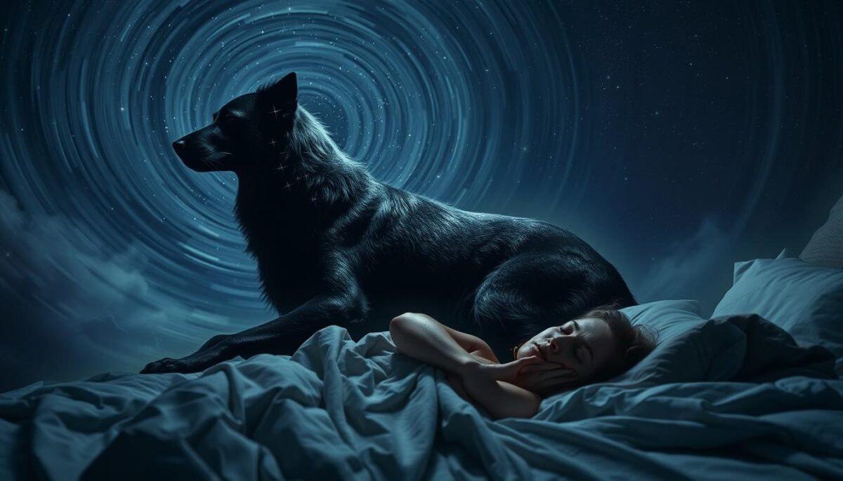 sonho com cachorro preto