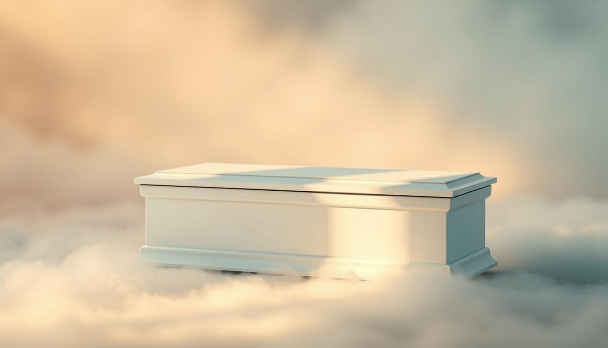 sonho com caixão branco