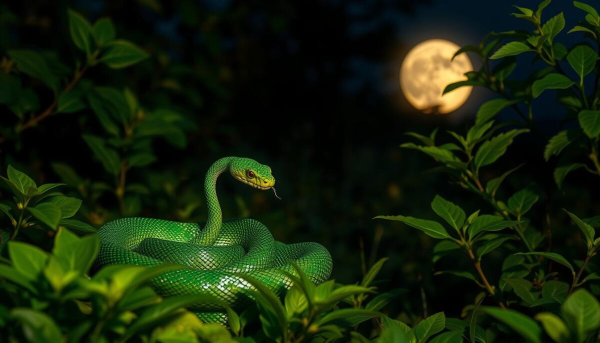 sonho com cobra verde significado