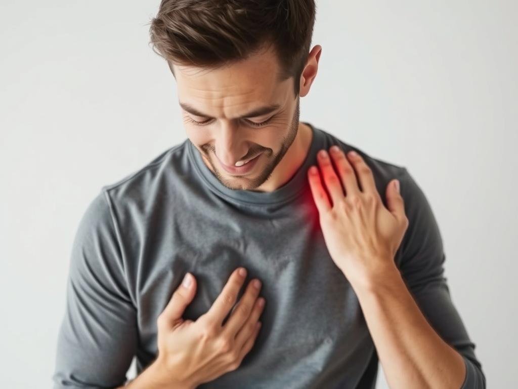 Pessoa praticando técnica de alívio de dor através da consciência corporal