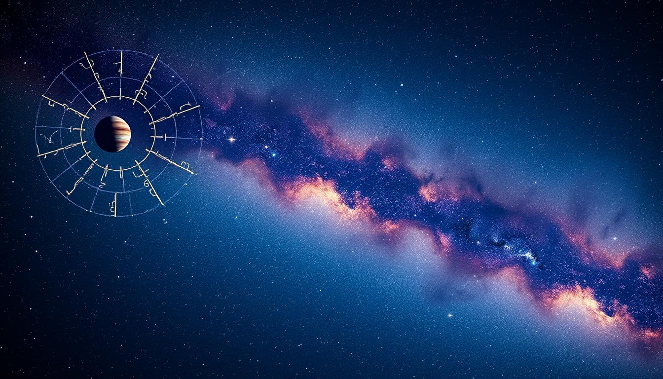 Céu estrelado representando o Horóscopo do Dia