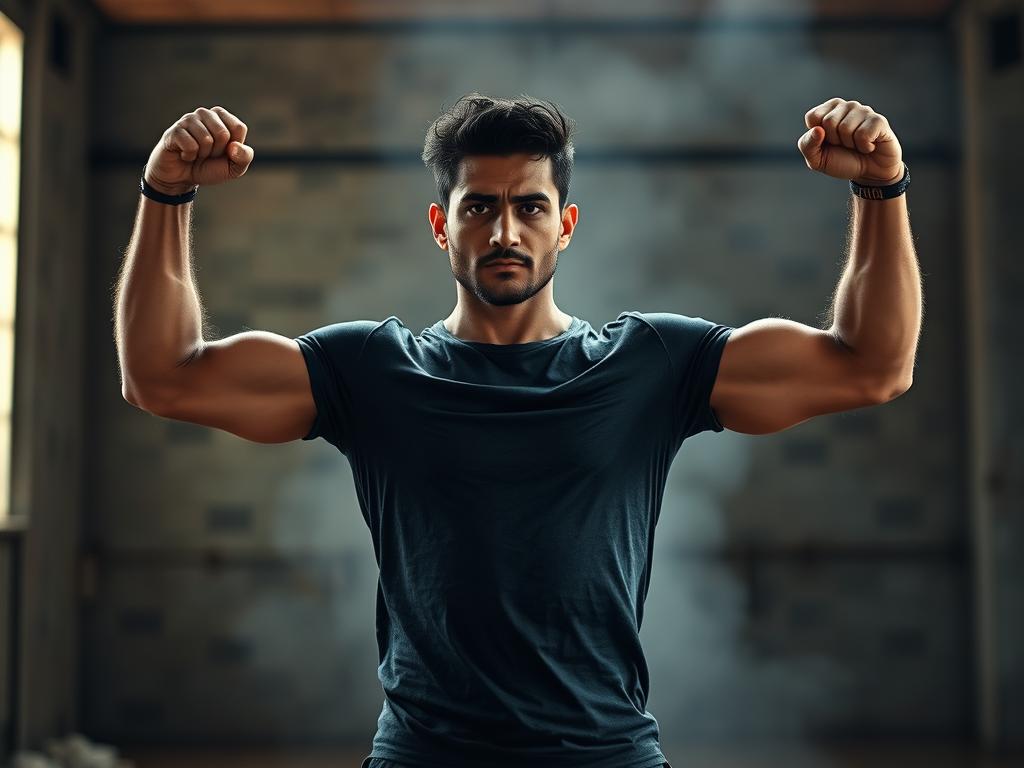 Pessoa demonstrando postura de força e resiliência em ambiente desafiador