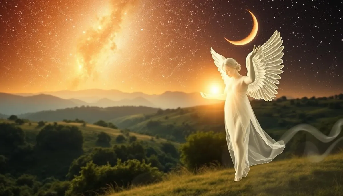 anjo da guarda transmitindo proteção espiritual