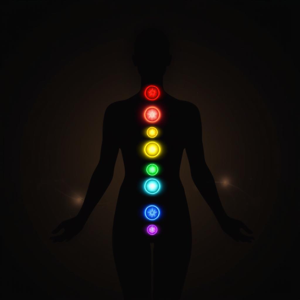 Visualização dos chakras e campos de energia sutil no corpo humano