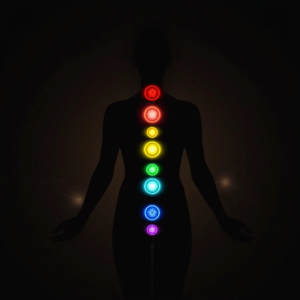 Visualização dos chakras e campos de energia sutil no corpo humano