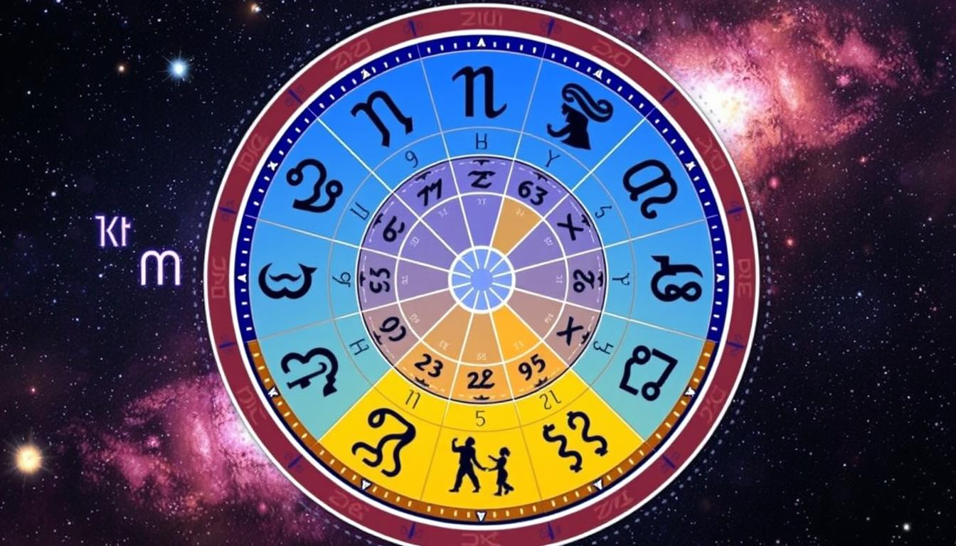 Diagrama de compatibilidade entre signos para o horóscopo da semana