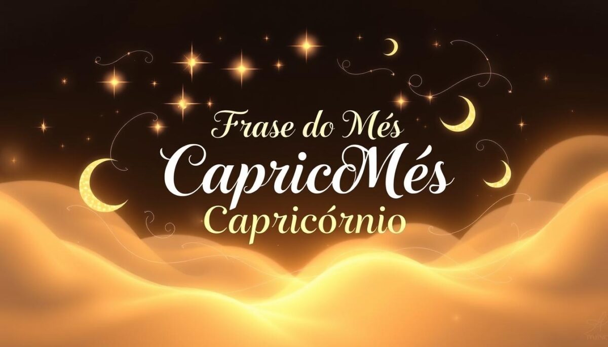 frase do mês capricórnio