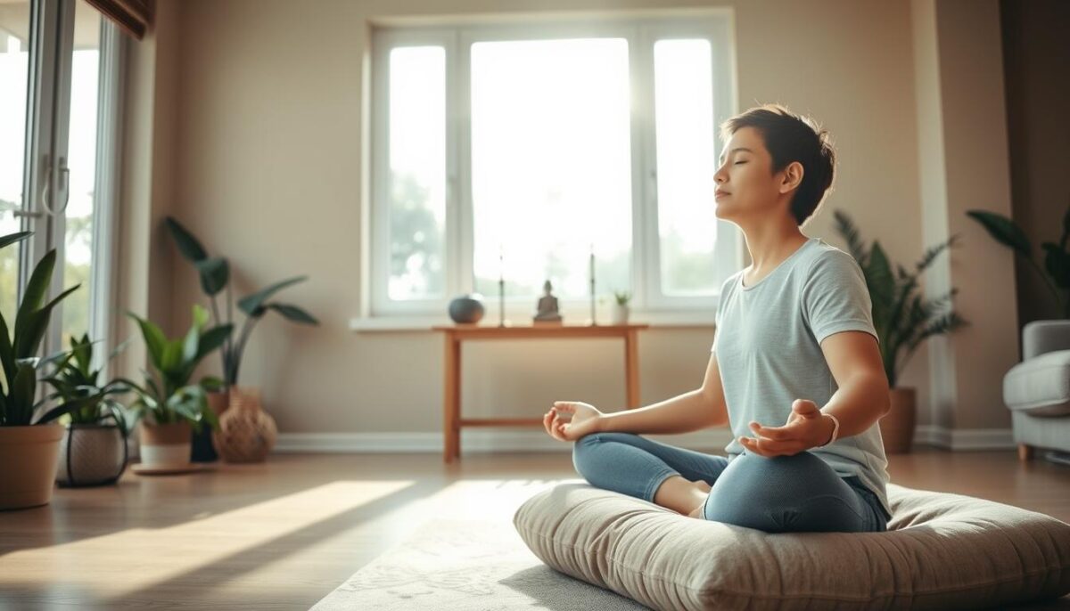 rotina diária de meditação