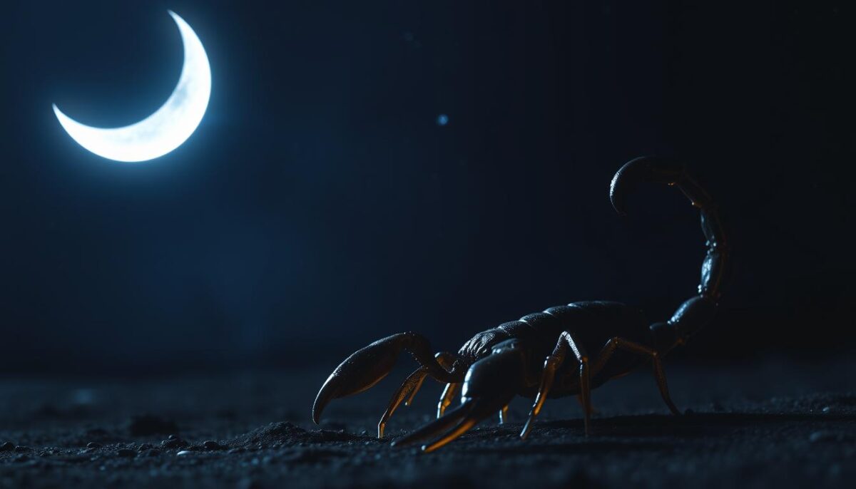 Escorpião lua minguante