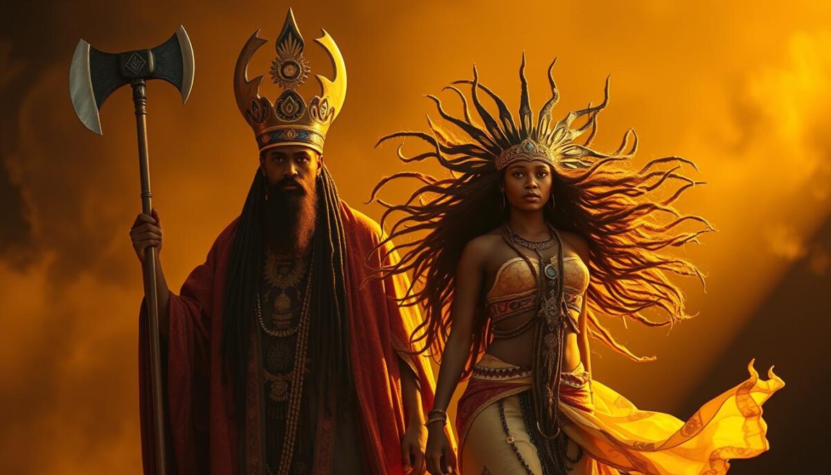 Xangô e Iansã na mitologia de Xangô e Iansã