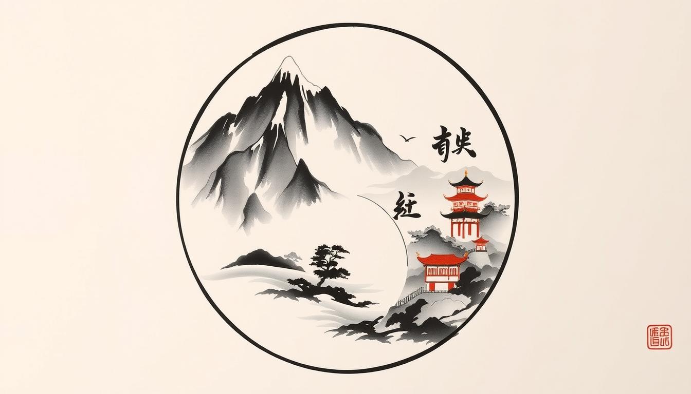 Representação artística do Yin-Yang e dos conceitos de harmonia nas filosofias chinesas