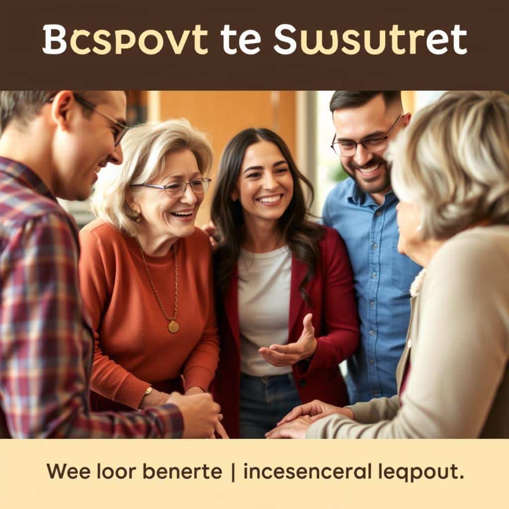 Grupo de pessoas interagindo em ambiente de apoio social