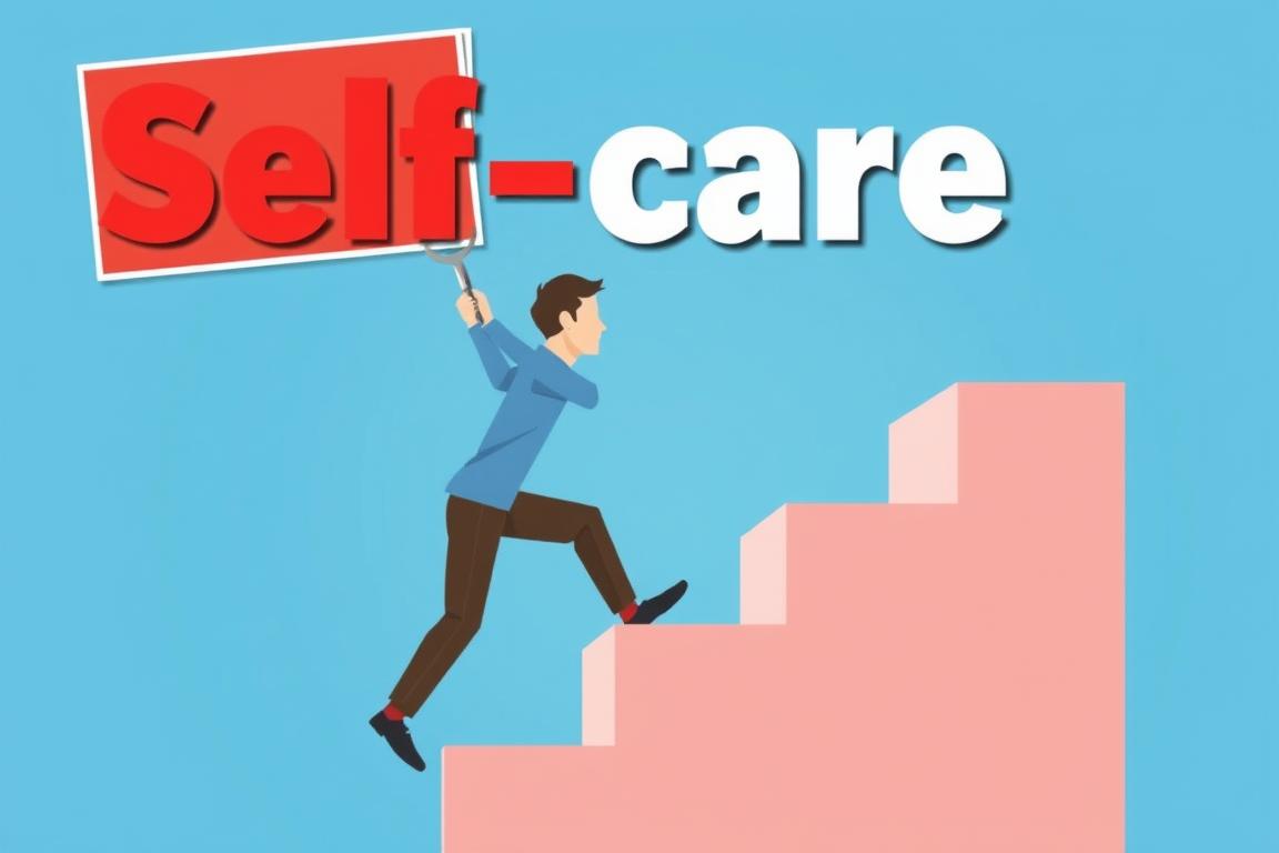 Pessoa superando barreiras para praticar autocuidado para todos