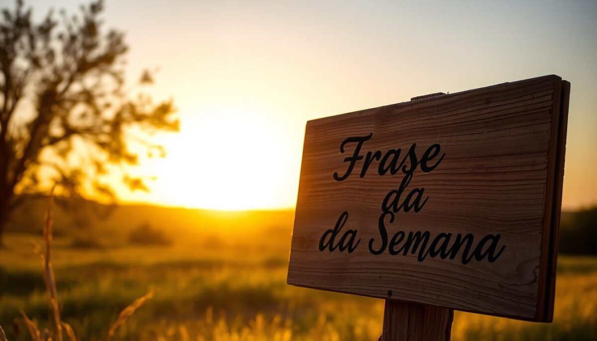 frase da semana