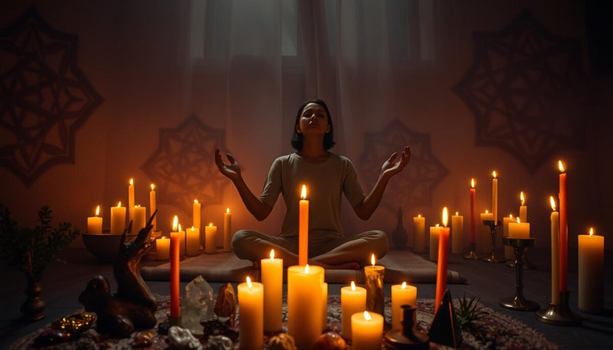 rituais com velas para sorte