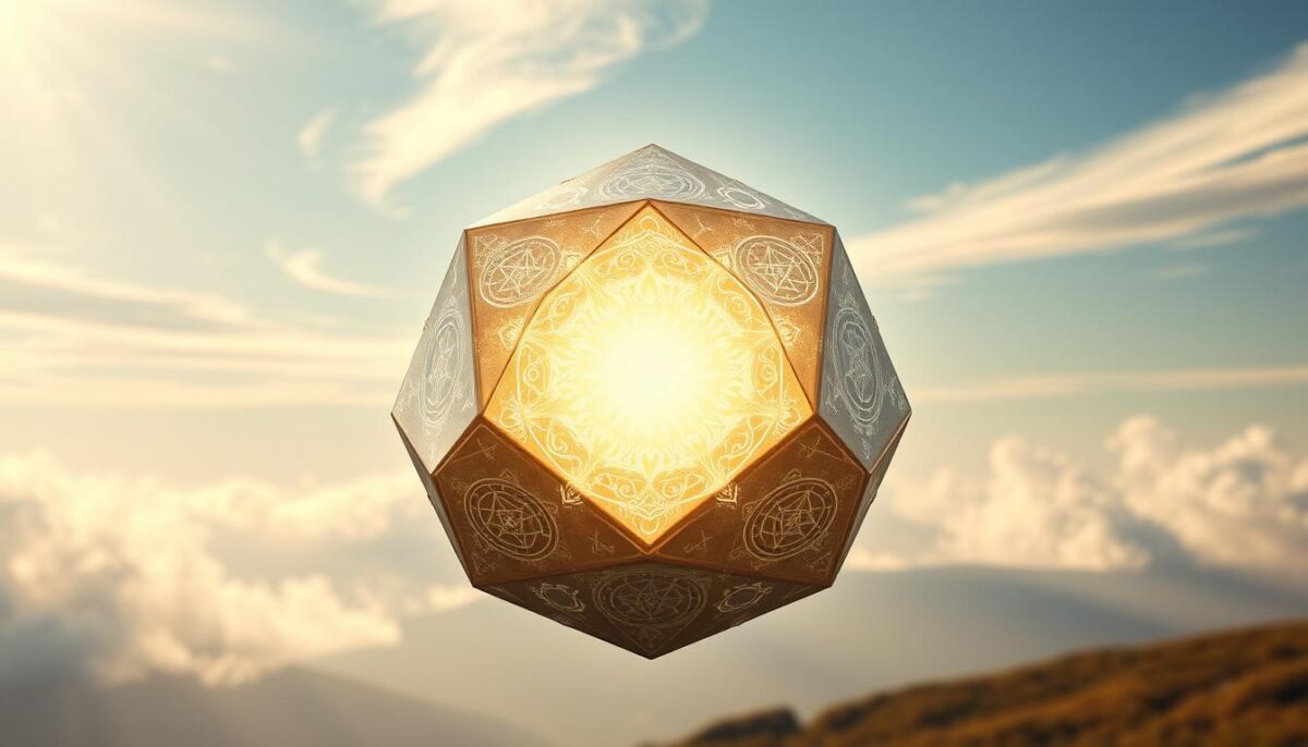 simbolismo platônico dodecaedro essência divina