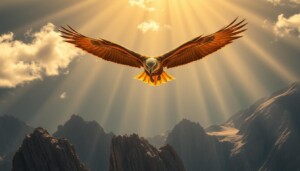 Águia significado espiritual: A visão do alto e a conexão direta com o Divino. Águia significado espiritual