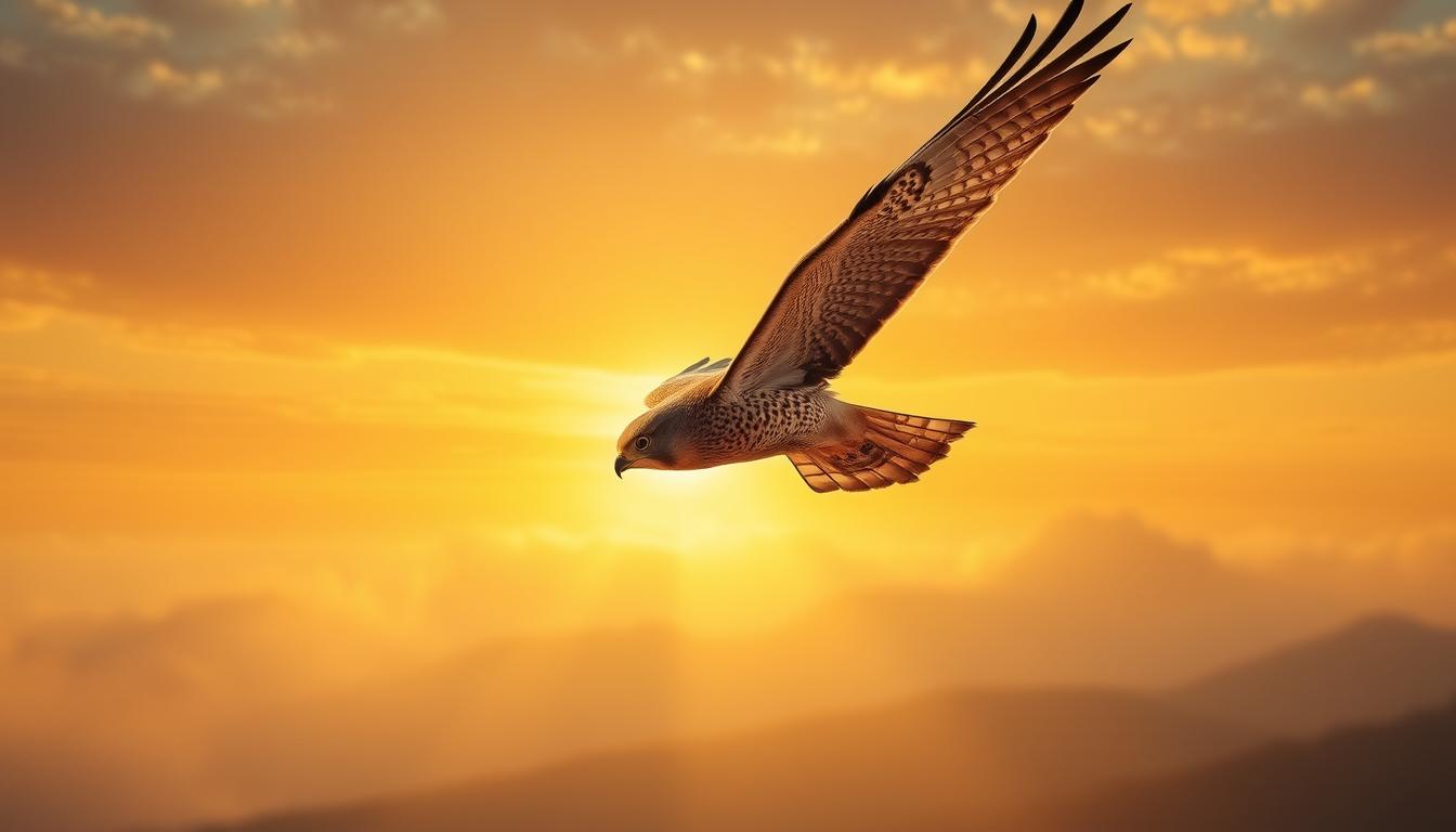 Falcão significado espiritual: visão elevada e foco absoluto