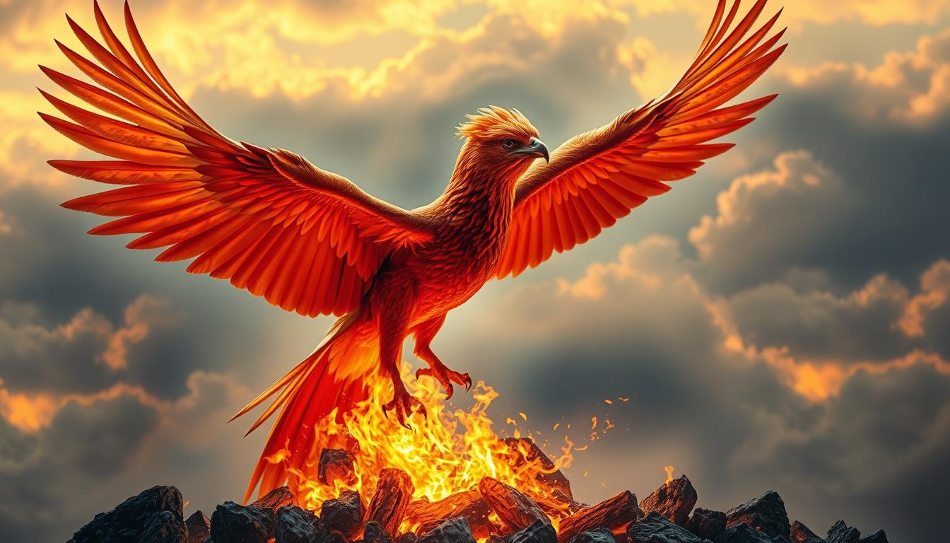 Fênix significado espiritual: O ritual de fogo e o renascimento após o caos.