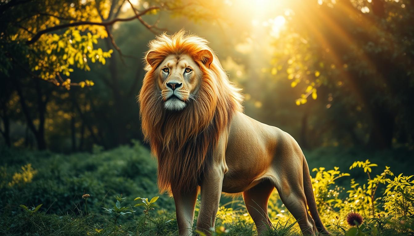 Leão significado espiritual: Quando a coragem é exigida (Assumindo o trono da própria vida).