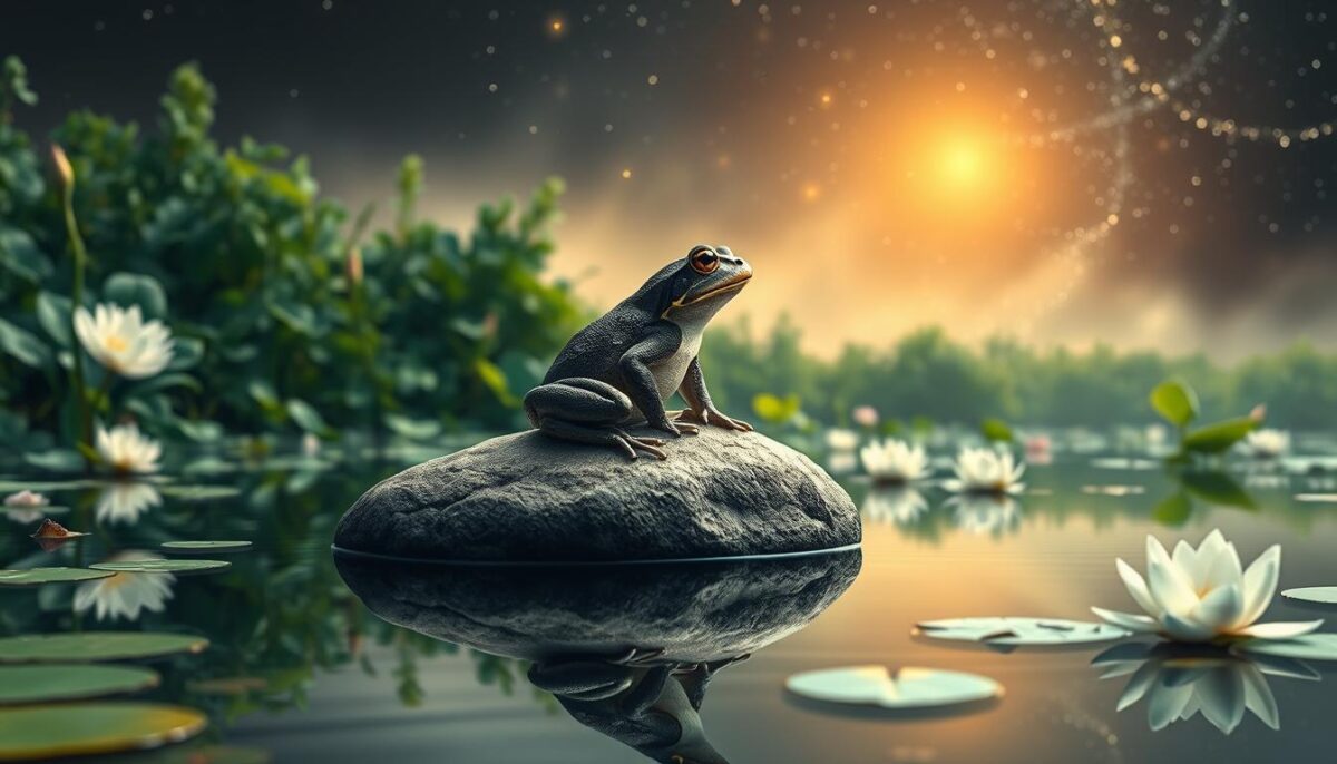 análise prática do simbolismo do sapo