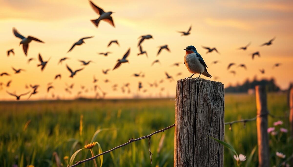 andorinha e mudança