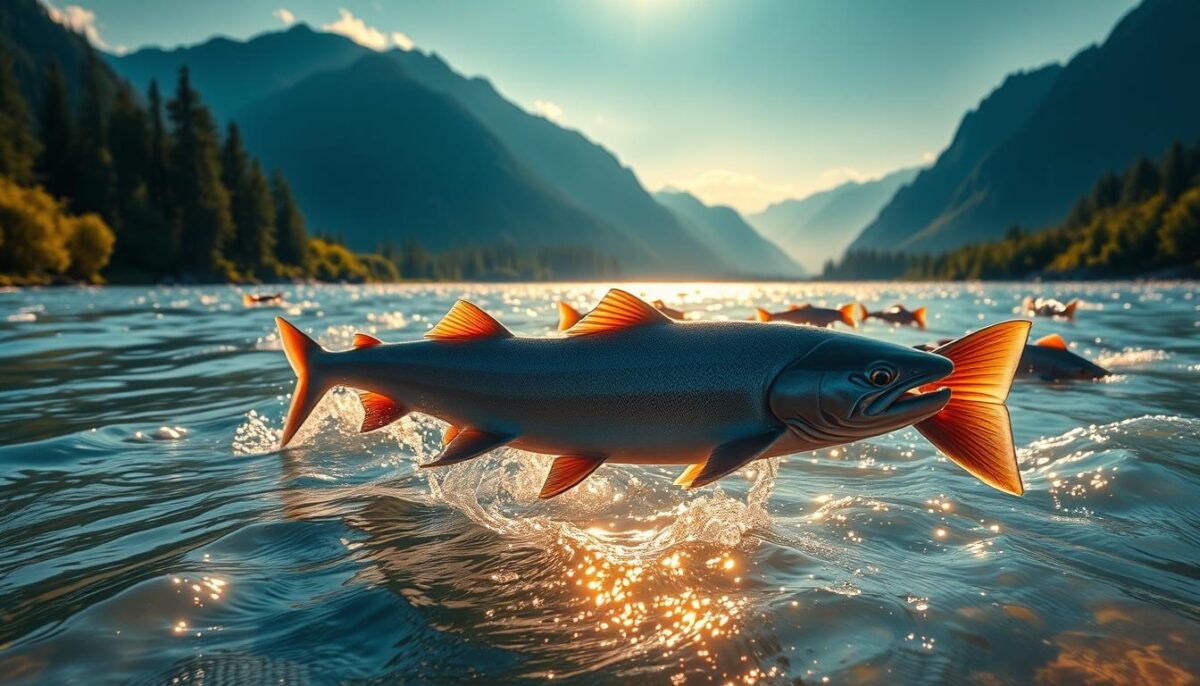 conexão com o salmão