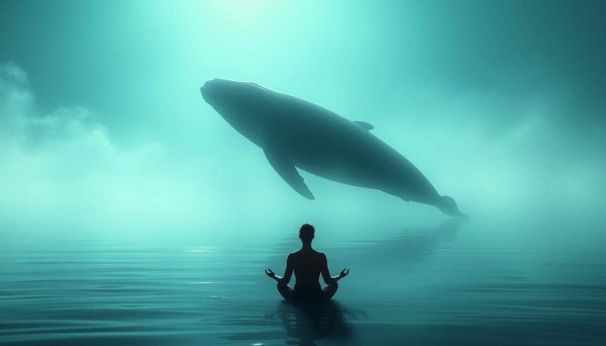 energia da baleia nas práticas de meditação