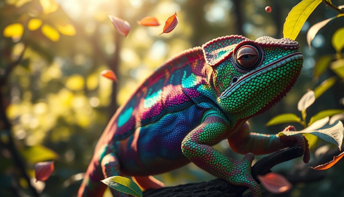 interpretação espiritual camaleão