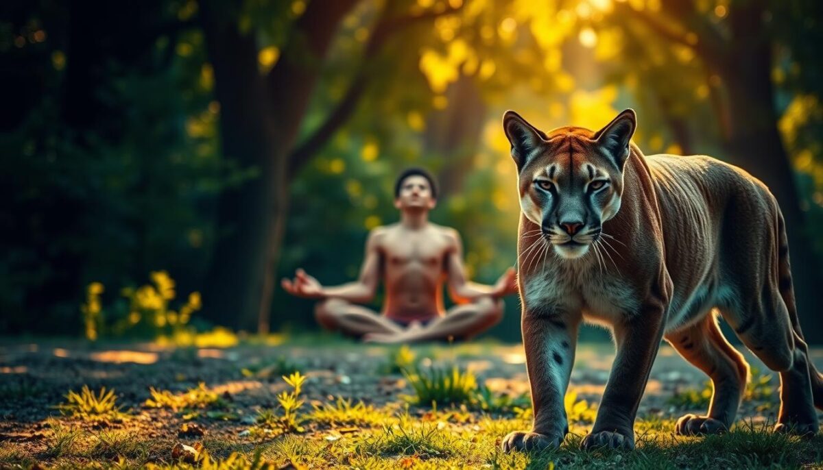 meditação com energia do puma meditação com energia do puma