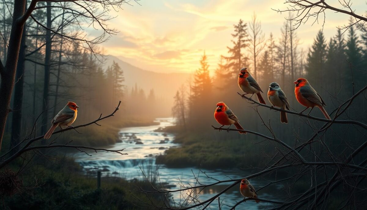 pássaros como transmissores de intuição