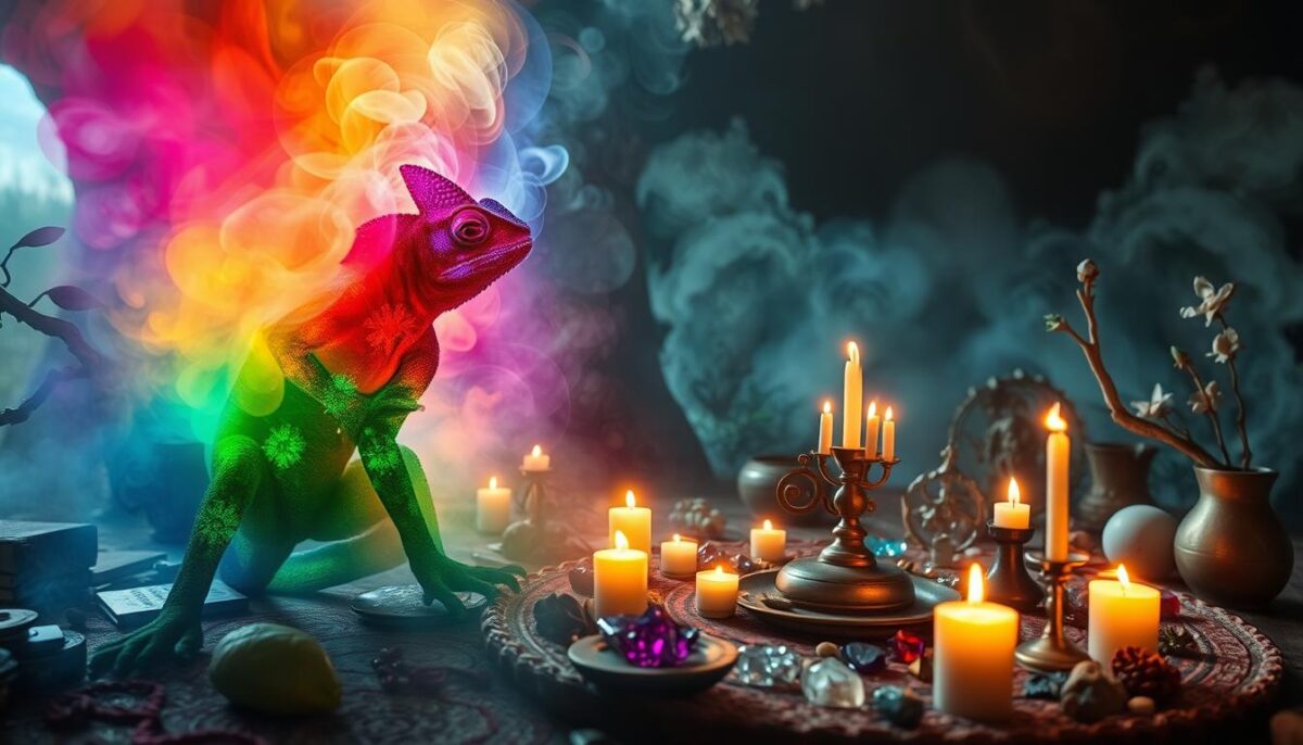 práticas espirituais camaleão transformação