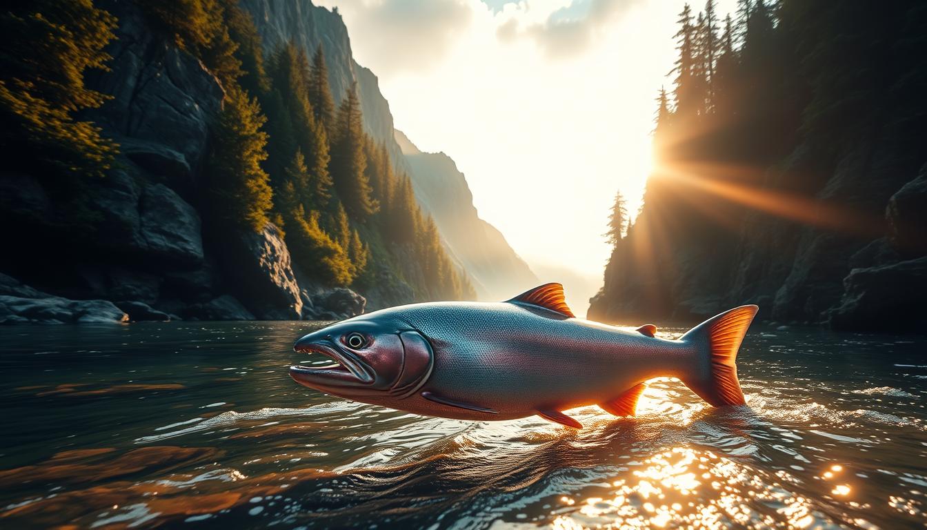 Salmão significado espiritual: Nadando contra a corrente? Entenda a determinação sagrada.