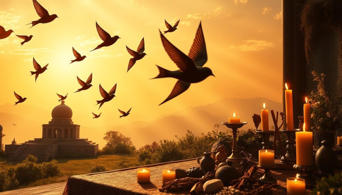 simbolismo andorinha cerimônias