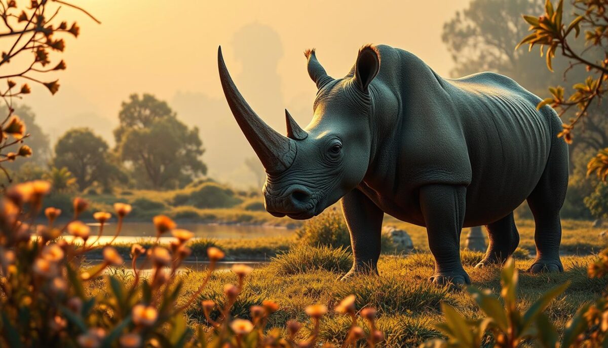 simbolismo na natureza rinoceronte