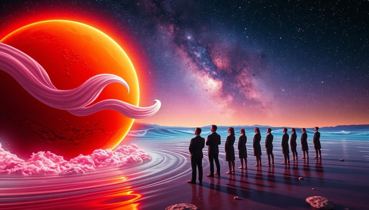 trânsito de marte em aquário