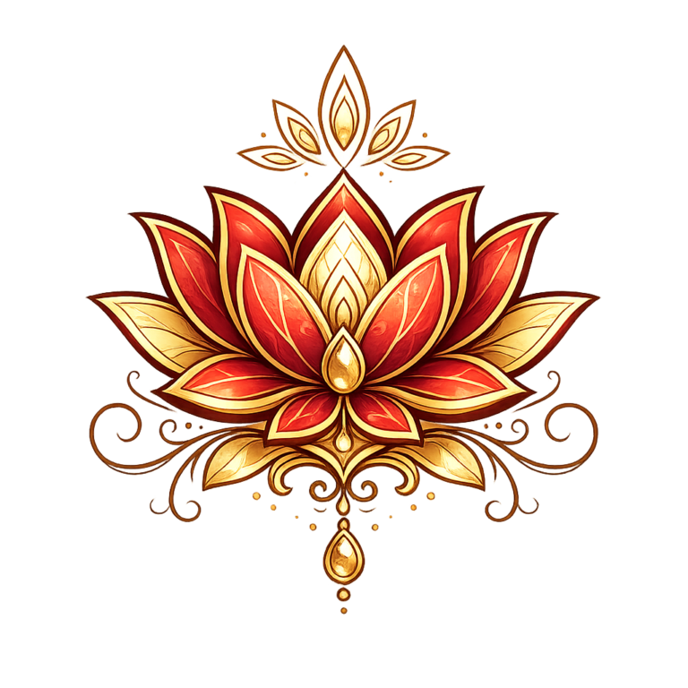 Flor de lótus símbolo espiritual do tarot chinês